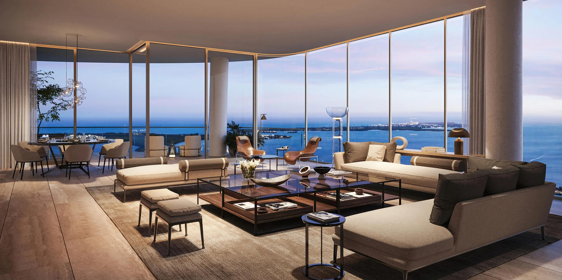 Sala de estar contemporánea